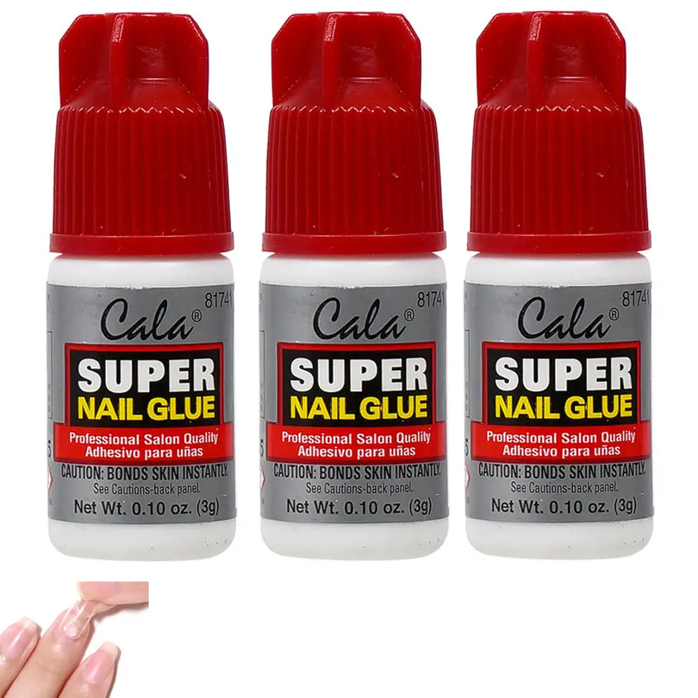 3 Pc Professional Super Nail Glue 3g Acrylic Art Glue French False Man ...
