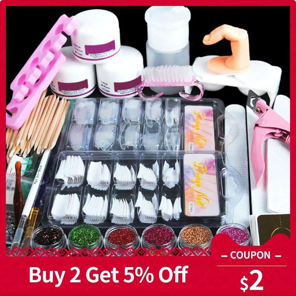Aliexpress.com : Buy Acrylic Powder Kit Nail Art Pen Dish Set Full Pro ...