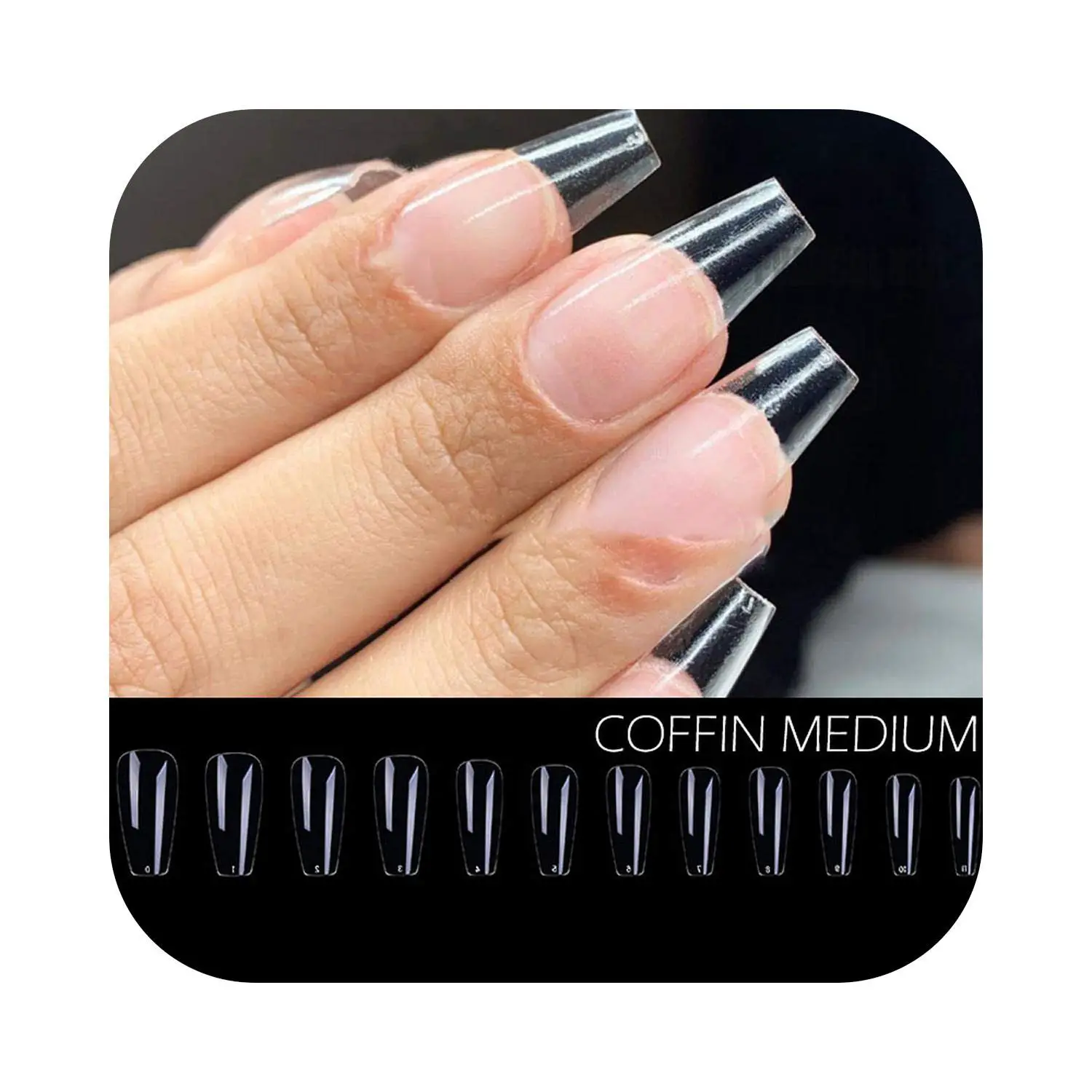 Amazon.com : Nail Stickers Gel X Nails Extension System Full Cover ...