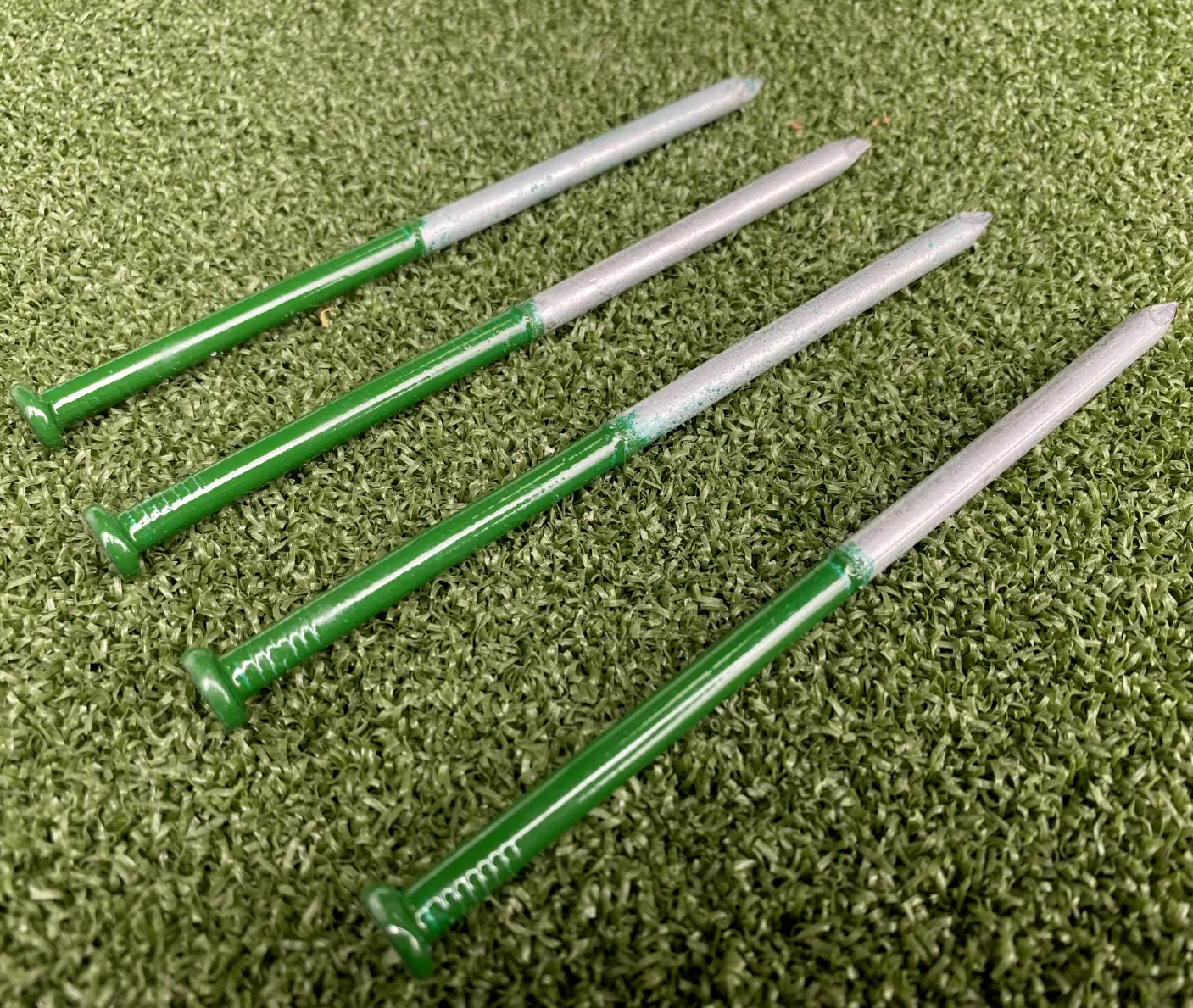 Artificial Grass Nails Half Green Galvanised 6" /150mm 6mm Fixings ...