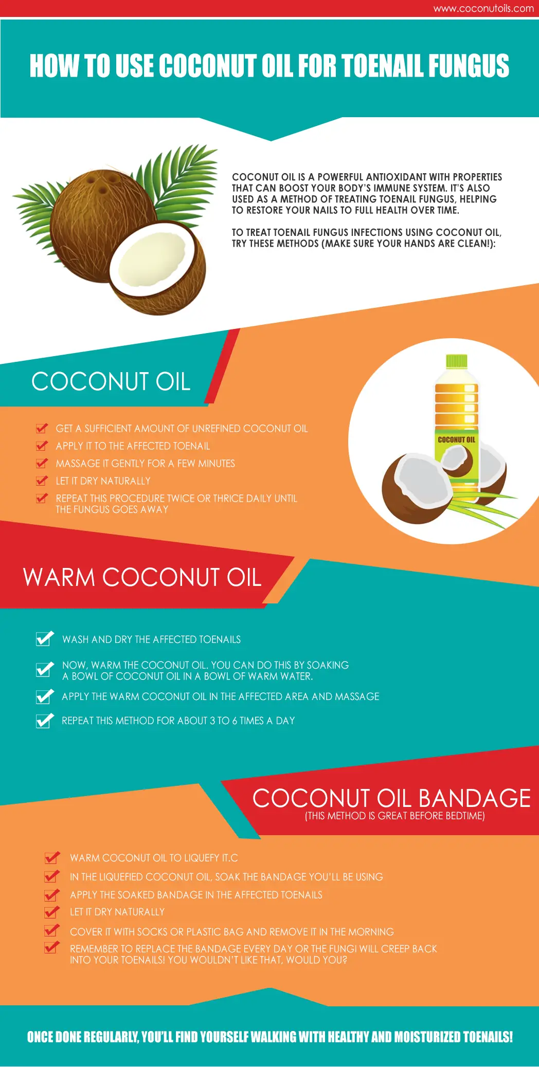 Coconut Oil for Treating Toenail Fungal Infections