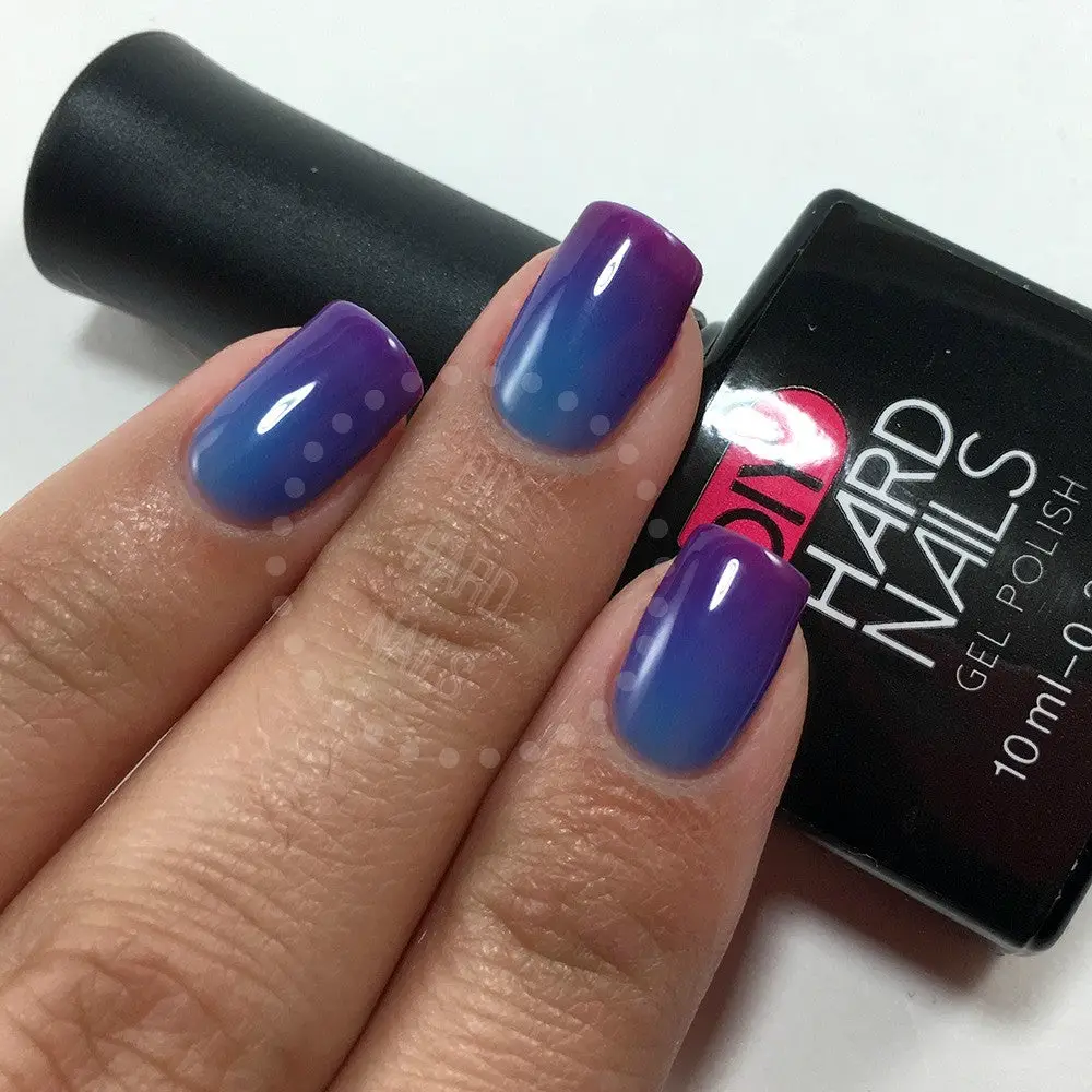 Color changing gel nail polish