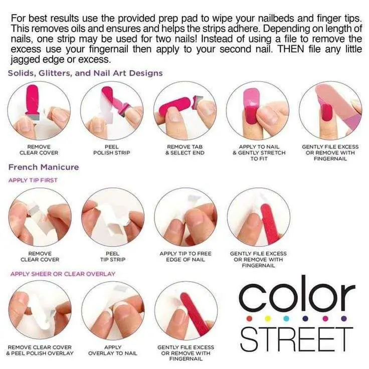 Color Street Application Instructions