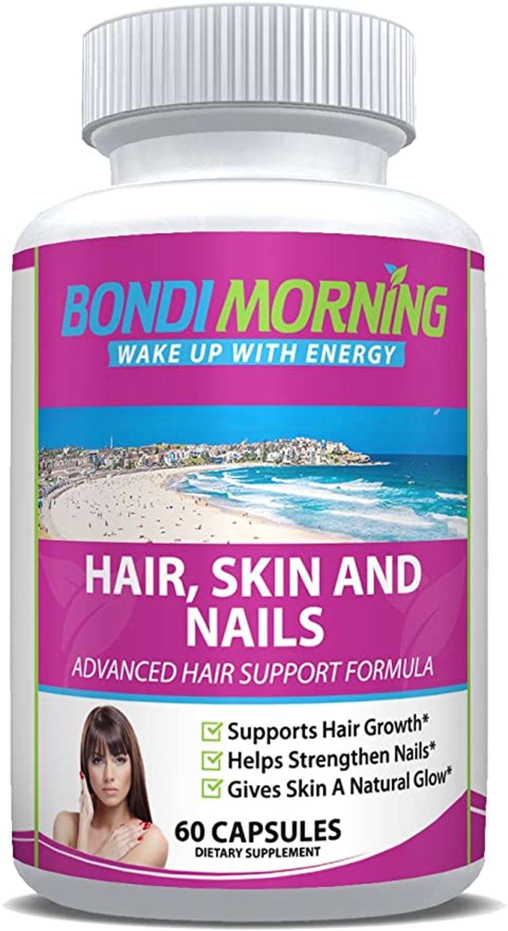 Hair Skin and Nails Premium Dietary Supplement  100% ...