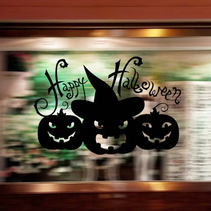 Halloween Decoration Pvc Window Sticker Removable Custom Made Static ...