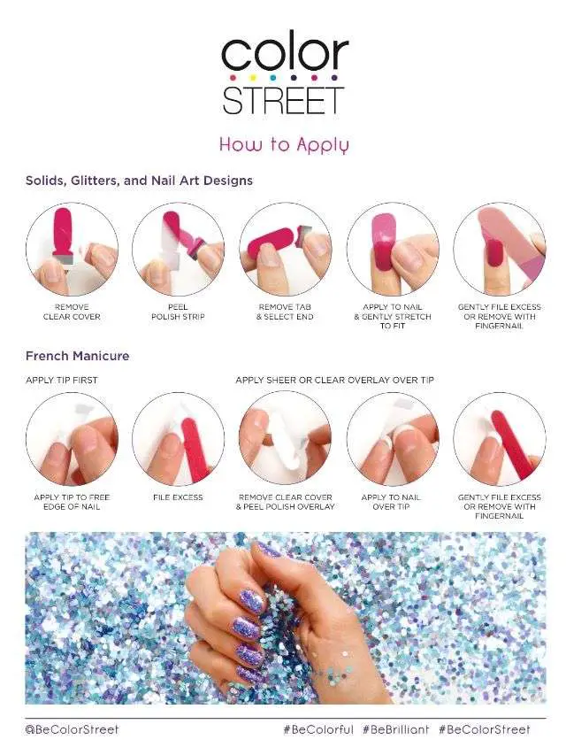 How to apply your ColorStreet nail art.