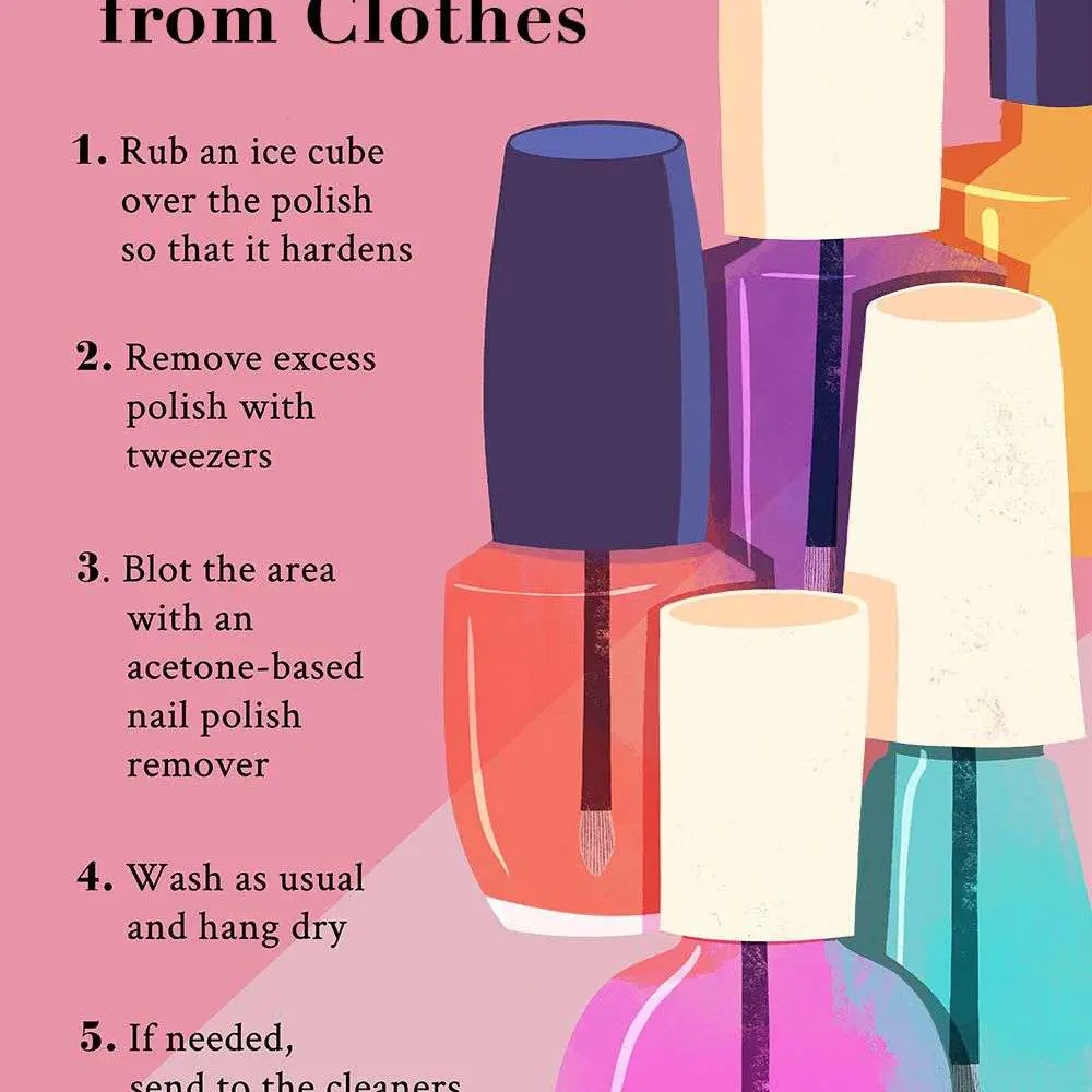 How to Get Nail Polish Out of Clothes in 4 Steps