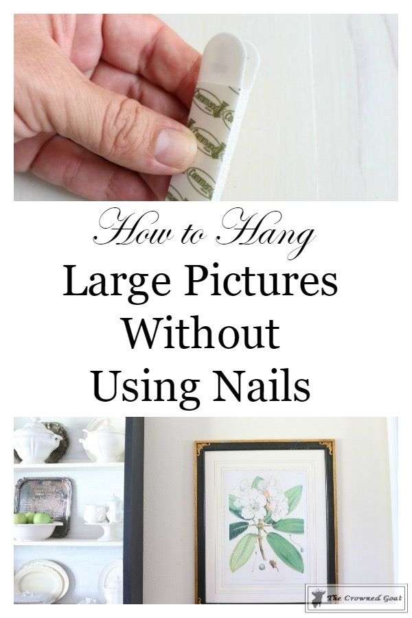 How to Hang Large Pictures Without Using Nails  The ...