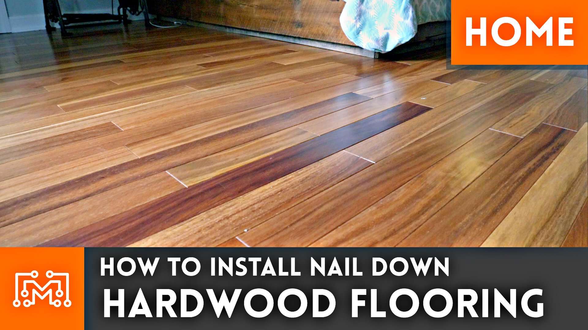 How to install nail down hardwood flooring // Home ...