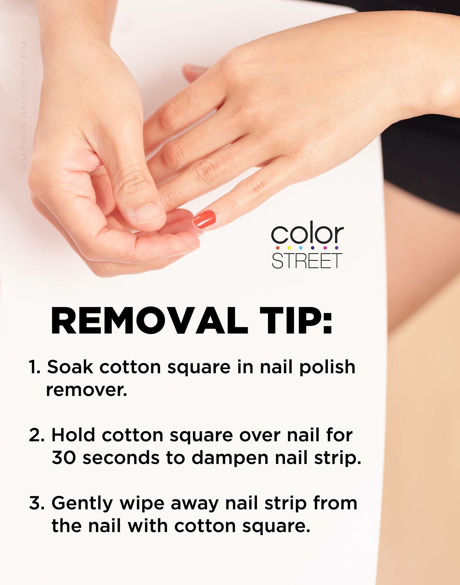 How to remove color street 100% Nail Polish Strips