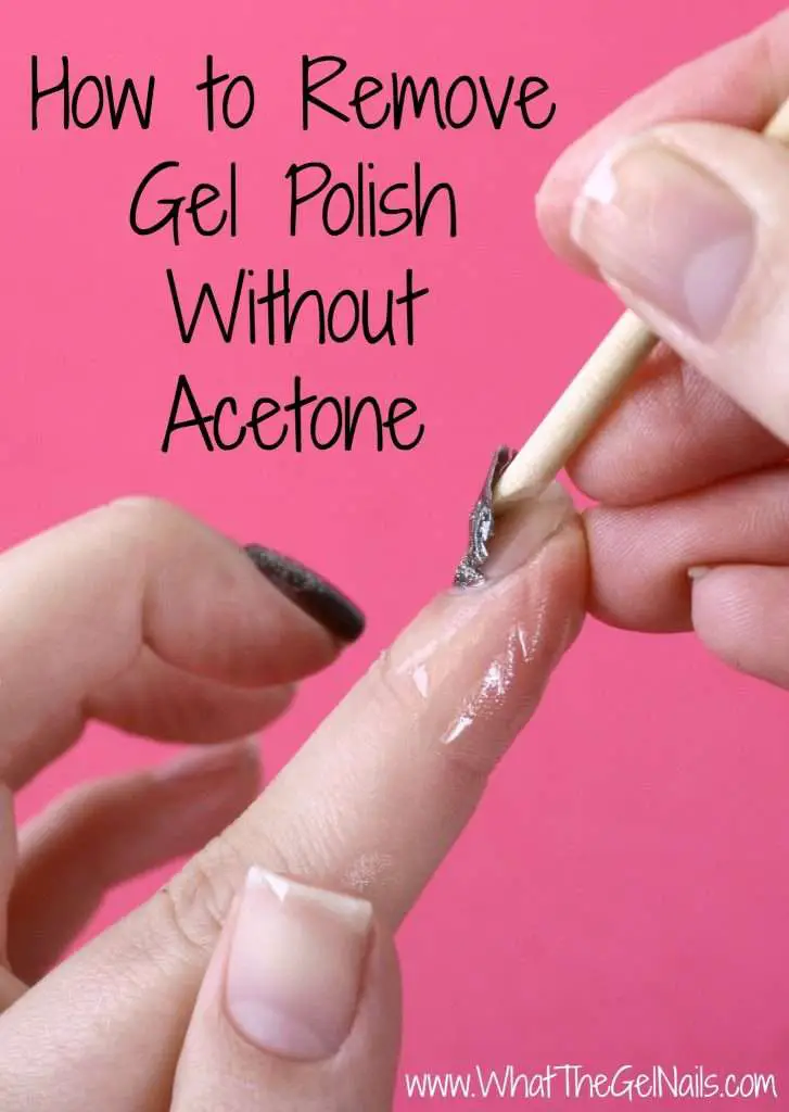 How to remove uv gel nails without acetone