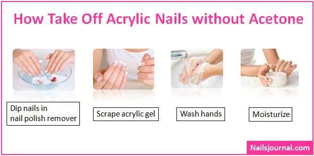 How to Take Off Acrylic Nails without Acetone