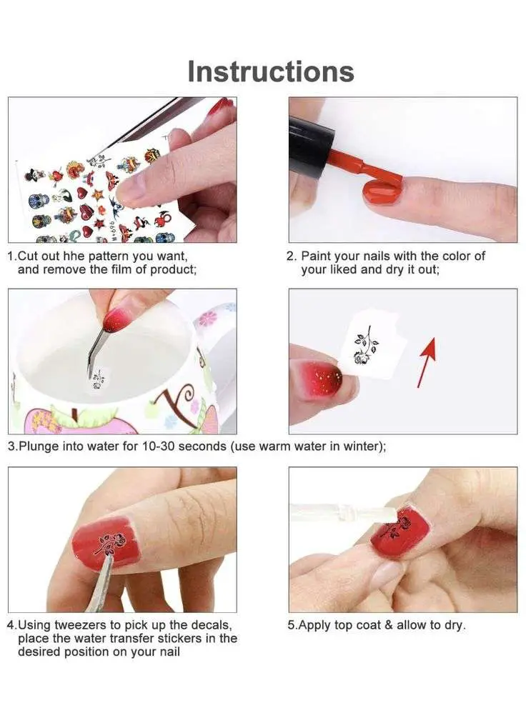 How to use nail art stickers