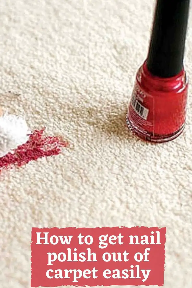 If you want to get nail polish out of carpet easily, just ...