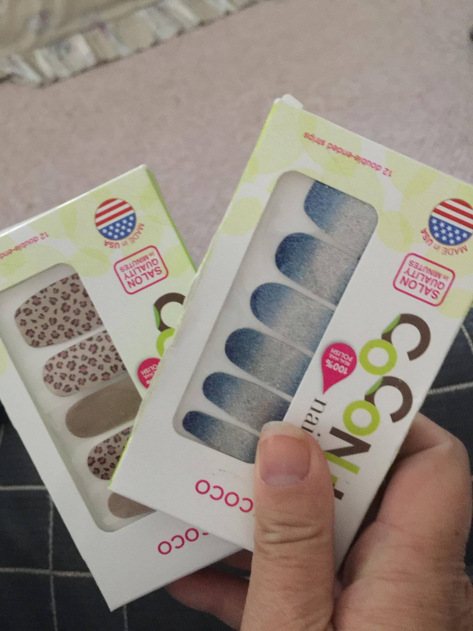 Just an FYI. You can buy nail wraps made by the same ...