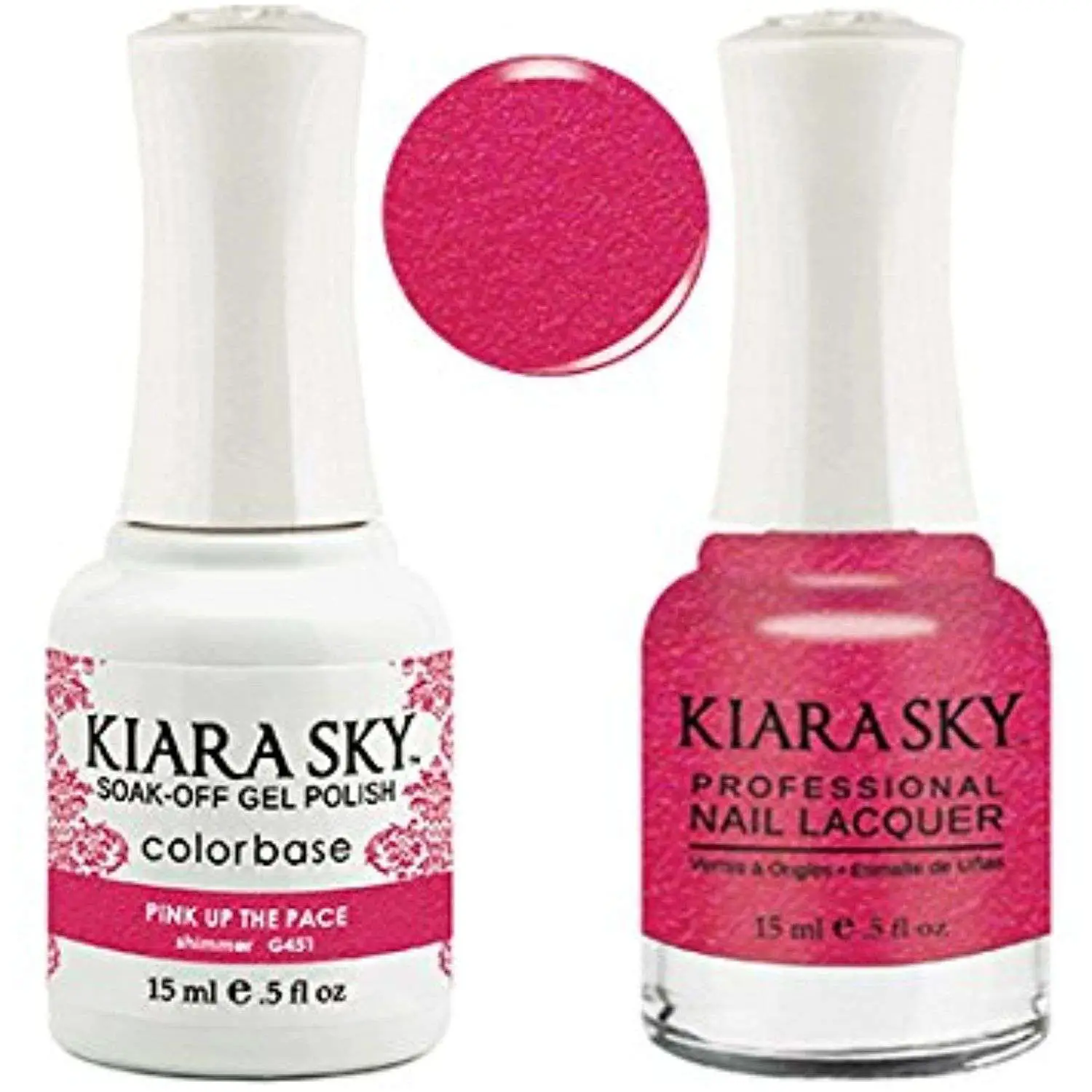 Kiara Sky Matching Gel Polish Nail Lacquer, Pink up the ...