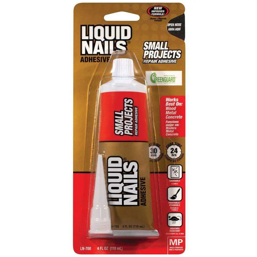 Liquid Nails 4 fl. oz. Small Projects and Repairs Adhesive ...