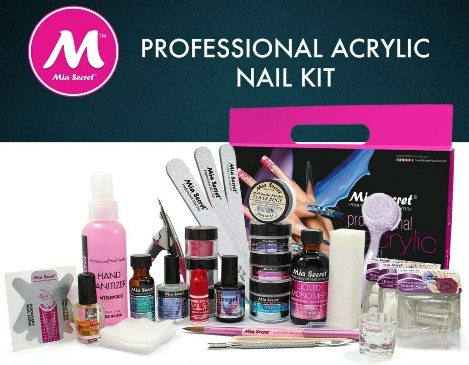 Mia Secret Professional Acrylic Nail Set For Beginners (Kit