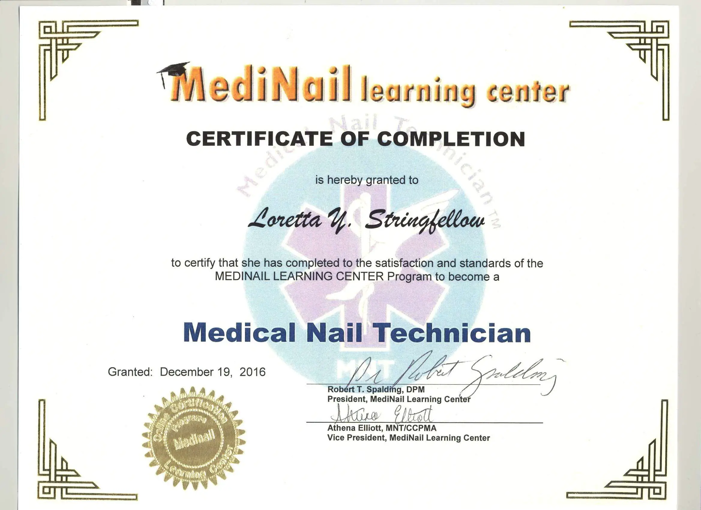 Nail Technician Certificate