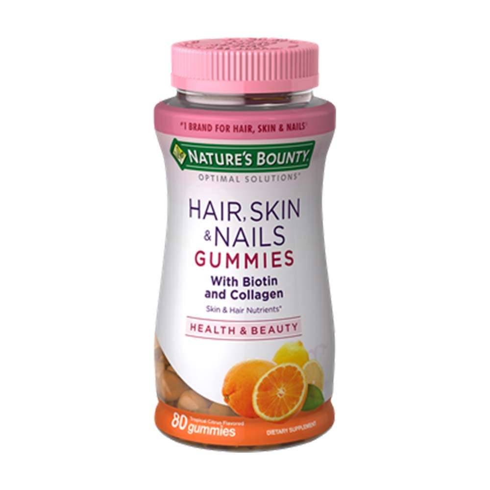 Natures Bounty Hair, Skin, &  Nails with biotin &  Collagen ...