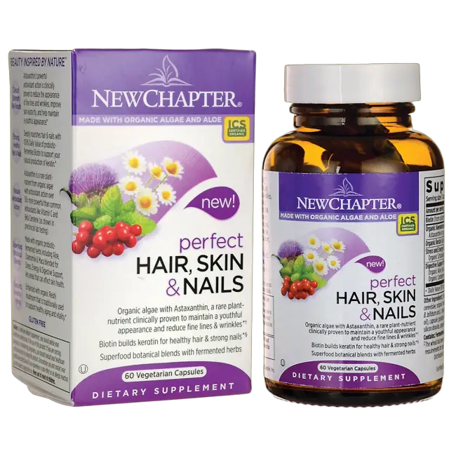 New Chapter Perfect Hair Skin and Nails Multivitamin Vegetarian ...