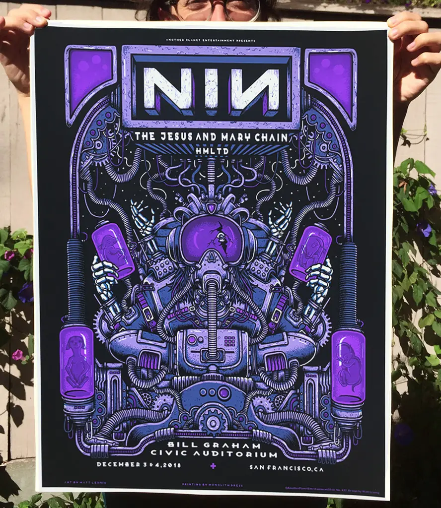 Nine Inch Nails at San Francisco (Bill Graham) poster : Scraped Knee