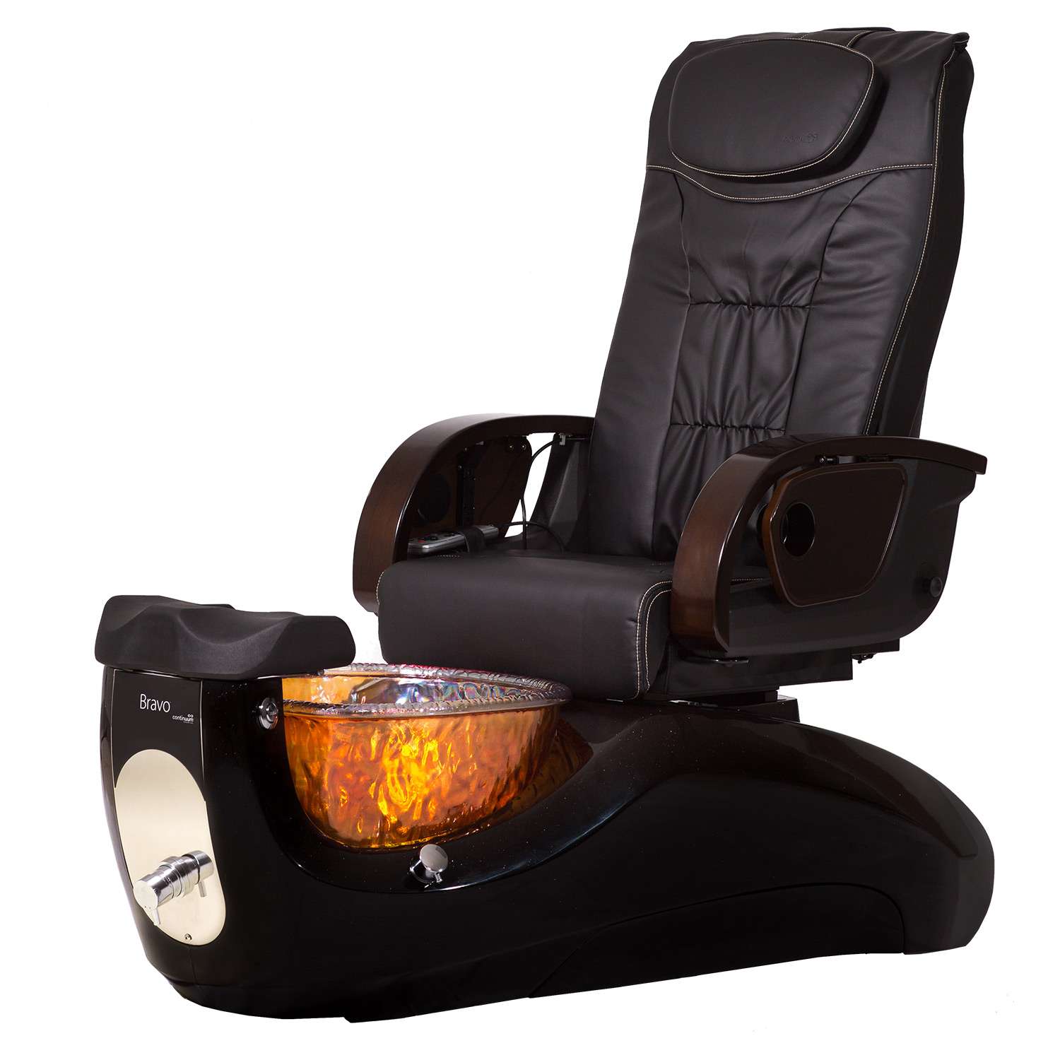 Pedicure Spa Chair Bravo LE Glass Basin Bowl with Massage
