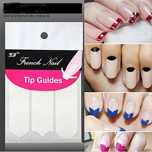 PuraidTM 1 Pack48 Sticker French Manicure Strip Nail Art ...