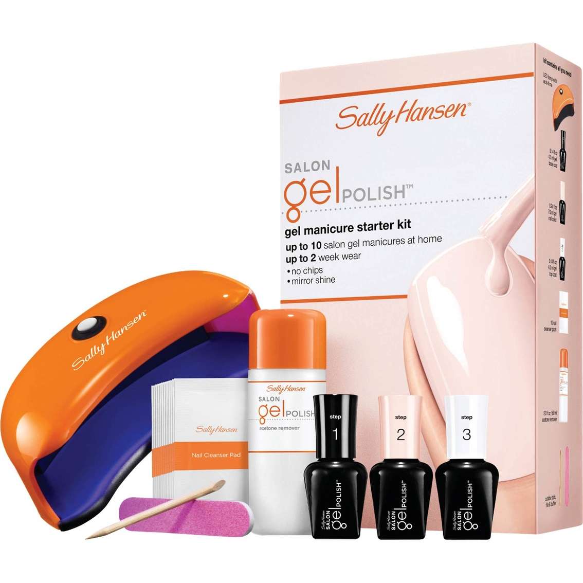 Sally Hansen Salon Gel Polish Gel Nail Color Starter Kit ...
