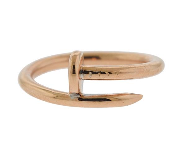 Sold Price: Cartier Juste Un Clou 18k Rose Gold Nail Ring