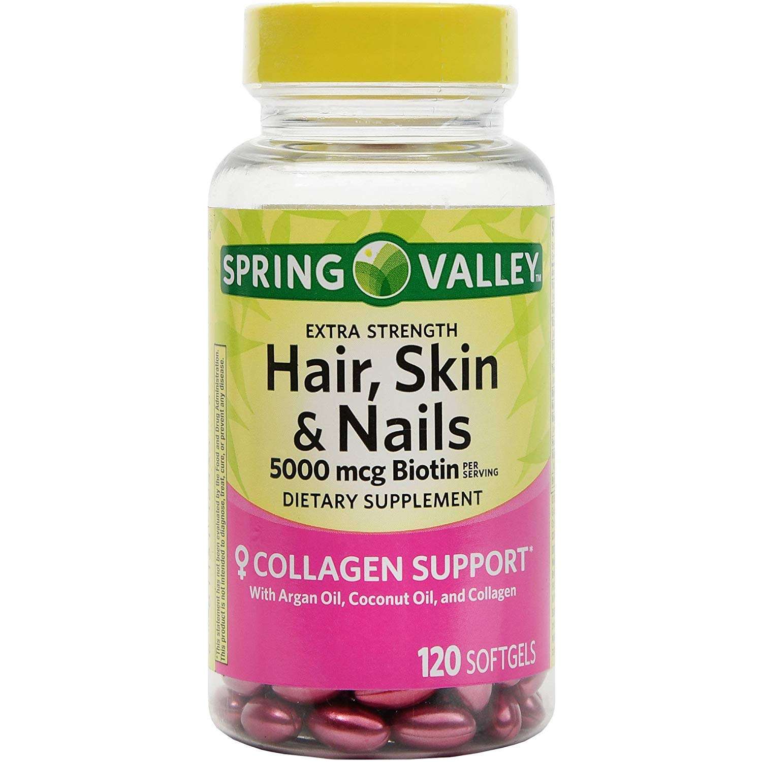 Spring Valley Extra Strength Hair, Skin &  Nails 5000mcg ...