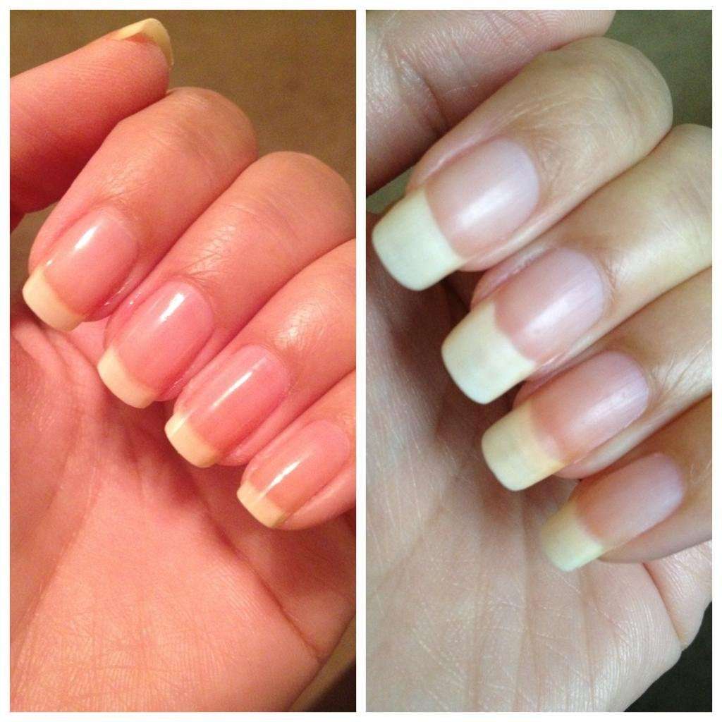 This is how fast my nails grow in exactly one month thanks ...
