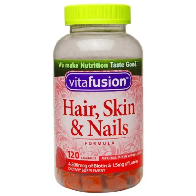 Vitafusion Dietary Supplement Gummy for Hair, Skin &  Nails